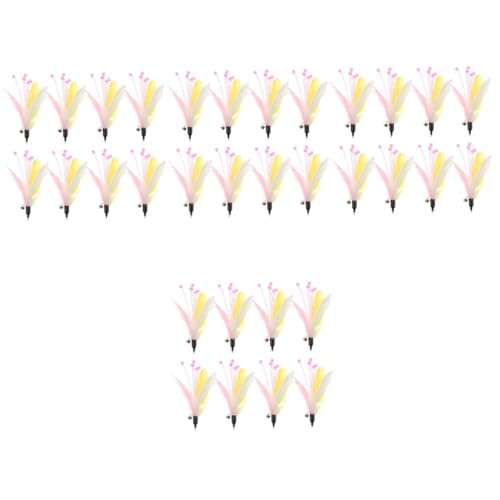 minkissy 32 pcs Cat Teaser Refill plume cat wands fishing pole toy teaser bell refills worms teaser cat teaser wands interactive catcher teaser snake kitten propeller minkissy 32 pcs Cat Teaser Refill plume cat wands fishing pole toy teaser bell refills worms teaser cat teaser wands interactive catcher teaser snake kitten propeller von minkissy