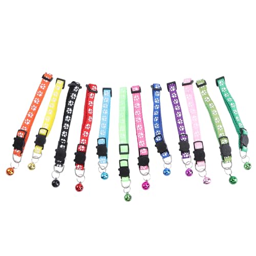 minkissy 36 STK Glockenhalsband für Katzen verstellbares Haustierhalsband Blumendekorationen Halsketten eine Halskette Modekragen Haustierhalsband Kätzchen Zubehör Hundeglocke von minkissy