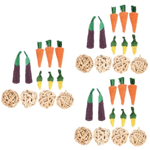 minkissy 3 Sets Beißspielzeug Für Hamster Hasen Meerschweinchen Haustiere Holzspielzeug Für Backenzähne Dellenreinigung Lustiges Praktisches Spielzeugset 12 Stück * 3 minkissy 3 Sets Beißspielzeug Für Hamster Hasen Meerschweinchen Haustiere Holzspielzeug Für Backenzähne Dellenreinigung Lustiges Praktisches Spielzeugset 12 Stück * 3 von minkissy