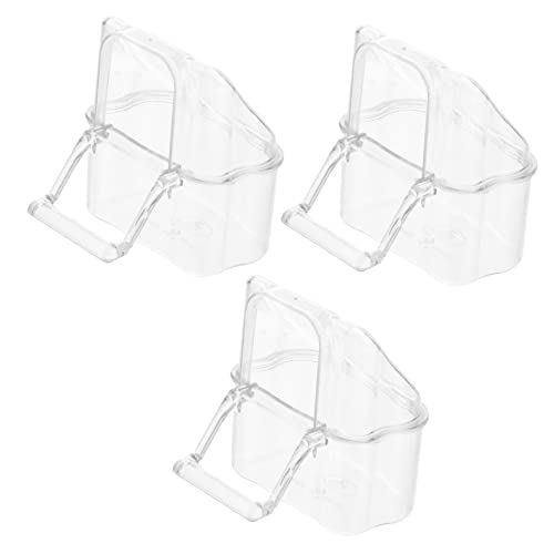 minkissy 3Er-Packung Futterbox für Papageien Saatschale Kunststoffschalen automatischer wasserspender outdoor gadget Futterspender für Vogelkäfige Vogelfutternapf für Käfig Xuanfeng Vögel minkissy 3Er-Packung Futterbox für Papageien Saatschale Kunststoffschalen automatischer wasserspender outdoor gadget Futterspender für Vogelkäfige Vogelfutternapf für Käfig Xuanfeng Vögel von minkissy