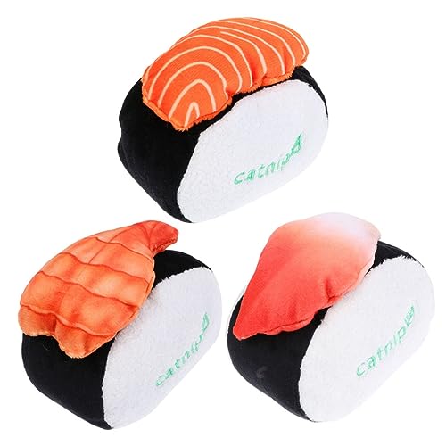 minkissy 3Pcs cat sushi toy kitten chew toys cat snack toy stuffed toy for dog interactive cat toys cat squeaky toy catnip Cat stuffed toy Cat teething Toy DIY pet the cat Plush cat snacks minkissy 3Pcs cat sushi toy kitten chew toys cat snack toy stuffed toy for dog interactive cat toys cat squeaky toy catnip Cat stuffed toy Cat teething Toy DIY pet the cat Plush cat snacks von minkissy