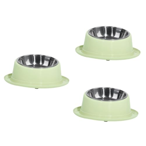 minkissy 3St Futterbehälter für Katzen Moultrie Feeder pet Feeder pet Water Bowl Faltbarer Hundenapf hundenäpfe Futternapf für Haustiere Hundefutter Rostfreier Zubringer von minkissy