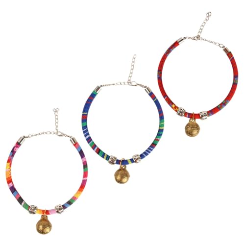 minkissy 3St Glockenhalsband für Haustiere Strumpf Stuffer Welpenhalsband Verstellbares Katzenhalsband Verstellbares Haustierhalsband Haustierhalsbänder mit Glocke Haustierzubehör minkissy 3St Glockenhalsband für Haustiere Strumpf Stuffer Welpenhalsband Verstellbares Katzenhalsband Verstellbares Haustierhalsband Haustierhalsbänder mit Glocke Haustierzubehör von minkissy