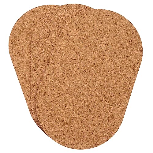 minkissy 3St Hamster Laufrad Kork Weiche Korkmatte für Hamster-Laufrad Korkmatte für Kleintier-Laufrad Pflanzenuntersetzer aus Kork Meerschweinchenkäfigmatte Innen+Matte Trainingszubehör von minkissy