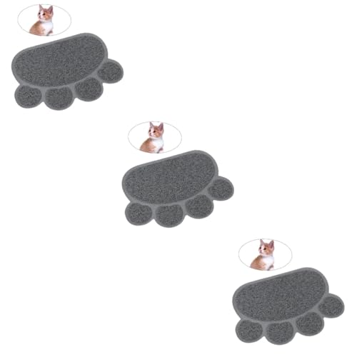minkissy 3St waschbare Teppiche Runder waschbarer Teppich Haustierstreumatte runde Teppiche Fußpolster Platzdeckchen für Tiernahrung Katzenstreumatte rutschfest Bodenmatte Katzenstreu Matte von minkissy
