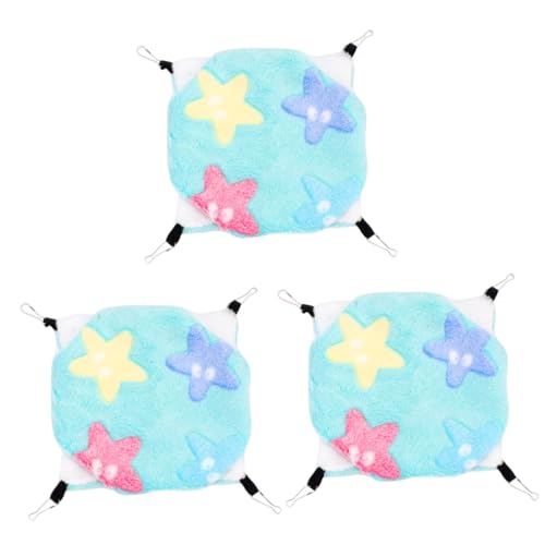 minkissy 3St Plüschtiere Hamster hängt Katzenfensterbarsch Welpe DIY Doppelstock Hängematte hängendes Bett Haustier Plüschbett für Haustiere warm halten Haustierzubehör Haustierbett von minkissy