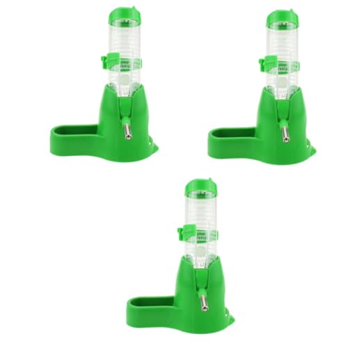 minkissy 3St Trinkbrunnen aus Kunststoff für kleine Haustier-Wasserflaschen Hase Wassernapf Ständer für Wasserspender Hamster wasserspender Hamster trinkflasche 2 in 1 Wiederverwendbar von minkissy