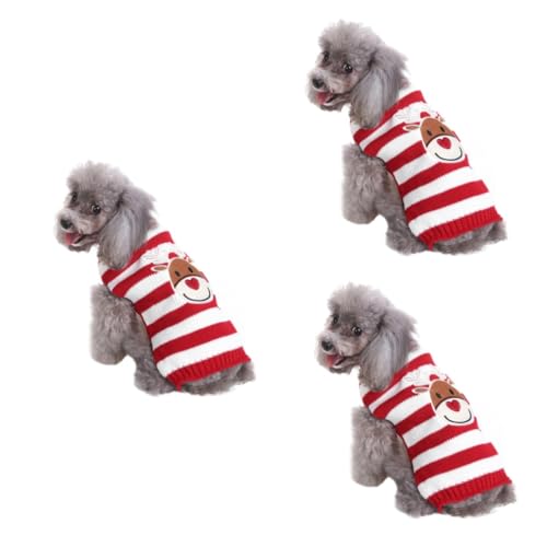 minkissy 3St kleine hundeweste Weihnachtskatzenpullover Hund Rollkragen Weihnachtspullover Kleiner Hundepullover gestrickter Pullover für Haustiere Haustier Hund Mantel Winter Kleidung minkissy 3St kleine hundeweste Weihnachtskatzenpullover Hund Rollkragen Weihnachtspullover Kleiner Hundepullover gestrickter Pullover für Haustiere Haustier Hund Mantel Winter Kleidung von minkissy