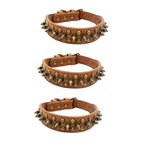 minkissy 3St nietzange Haustier Hundeketten Nieten hundehalsband Niethalsband für Hunde Katzenhalsband Niethalsband für Haustiere Haustierzubehör mittel und groß Französische Bulldogge minkissy 3St nietzange Haustier Hundeketten Nieten hundehalsband Niethalsband für Hunde Katzenhalsband Niethalsband für Haustiere Haustierzubehör mittel und groß Französische Bulldogge von minkissy