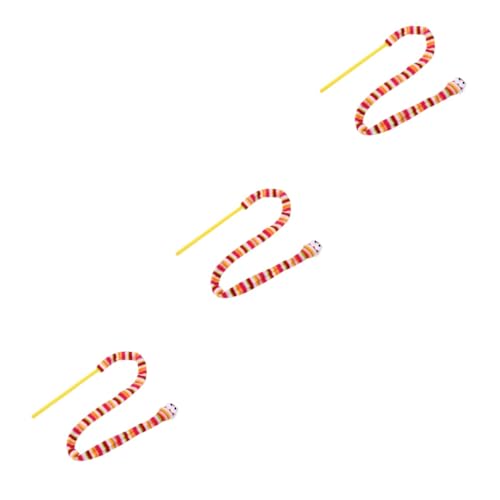 minkissy 3pcs Cats Toys Cat Teaser Rod Rainbow Wand Cat Toys Wand Teaser Stick Rainbow Cat Toy Wand Interactive Cat Toys Cat Teaser Toys Cat Catch Toys Cat Teaser Wand Cat Scratch Pet von minkissy