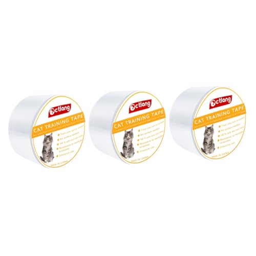 minkissy 3pcs Doible Sided Tape Doublesided Tape Cat Scratching Sticker Cat Scratch Deterrent Tape Cat Anti Scratch Tape Cat Deterrent Tape Pet Scratching Sticker Cat Sofa Anti Cat Scratch von minkissy