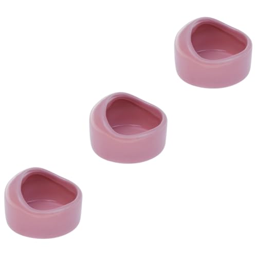 minkissy 3stücke Hamster Futterschale Aus Keramik Kippbare Futterschüssel Für Hamster Meerschweinchen Und Kleine Haustiere Rutschfest Und Leicht Zu Reinigen Für Trockenfutter Und Snacks von minkissy