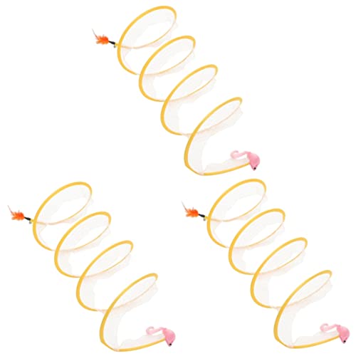minkissy 3pcs Folding Cat Tunnel kitten cat play tunnel cat tunnels for indoor cats Interactive Teaser foldable cat tunnel interactive toys for cats cat playing cat scratch steel wire minkissy 3pcs Folding Cat Tunnel kitten cat play tunnel cat tunnels for indoor cats Interactive Teaser foldable cat tunnel interactive toys for cats cat playing cat scratch steel wire von minkissy