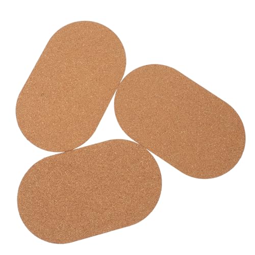 minkissy 3pcs Hamster Wheel Cork pet cage pad chinchilla pads hamster cork pad guinea pig bedding liners pet accessory round cork mats hamster accessories for cages running hamster cage von minkissy