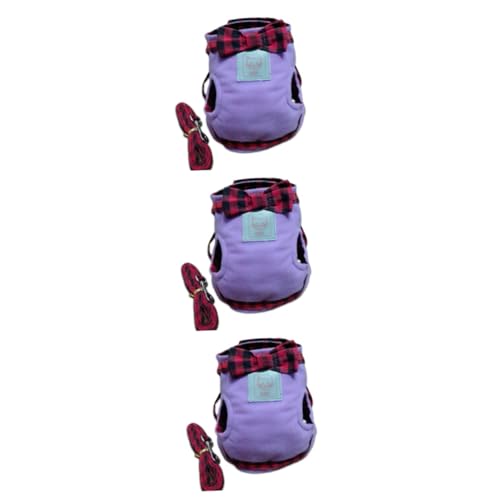 minkissy 3pcs Harness with Lead Cat Chest Harness Puppy Harness Leash Cat Harness Chain Ring Purple Pet minkissy 3pcs Harness with Lead Cat Chest Harness Puppy Harness Leash Cat Harness Chain Ring Purple Pet von minkissy