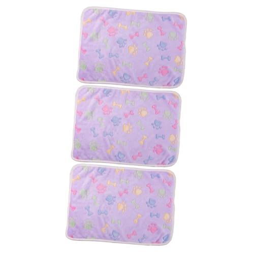 minkissy 3pcs Litter Mats for Floor Floormats Beds for Cats Coral Velvet Blanket Blanket Woobie Blanket Small Dog Blanket Pet Blankets Pet Sleep Mat Keep Warm Kitten Purple minkissy 3pcs Litter Mats for Floor Floormats Beds for Cats Coral Velvet Blanket Blanket Woobie Blanket Small Dog Blanket Pet Blankets Pet Sleep Mat Keep Warm Kitten Purple von minkissy