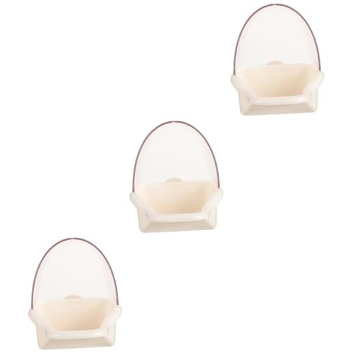 minkissy 3pcs Papagei Futterbox Badewanne Papagei Futternapf Papagei Futterspender Vogel Wasser Schüssel Vogelkäfig Futternapf Tasse Vogeltränke Schüssel Vogelzubehör Vogelfutterstation Starling von minkissy