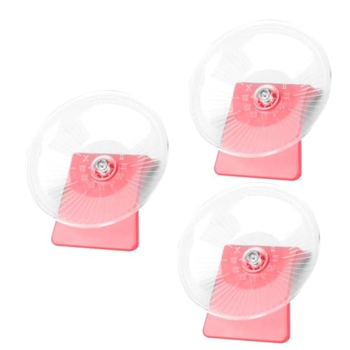 minkissy 3pcs Running Disc Toys for Hamsters Exercise Wheel Hamster Flying Saucer Wheel Sports Toys Silent Running Wheel Hamster Wheel Hamster Saucer Wheel Pets Toys Mute Small Animals von minkissy