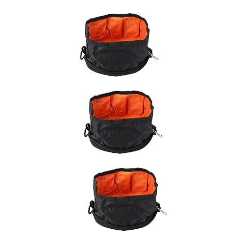 minkissy 3pcs dog camping gear pet portable water bowl for dog collapsible dog bowl collapsable doggy bowl collapsible dog food bowl collapsible water bowl light cat food bowl travel von minkissy