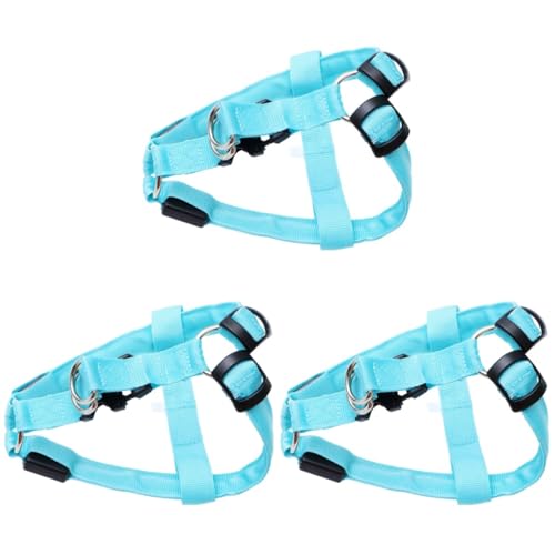minkissy 3pcs dog harness safety harness for puppies puppy carrier sling puppy handle puppy harness for small dogs dog walking leads leash for puppy Schleppkabel Hund reflektierende Weste von minkissy