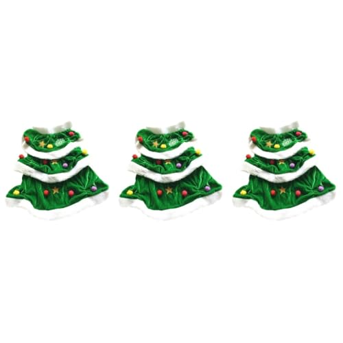 minkissy 3pcs dog hoodie puppy xmas outfit cute dog costumes Christmas tree coat santa cloak puppy christmas costume dog christmas clothes pet Christmas clothes dog's clothes the dog von minkissy