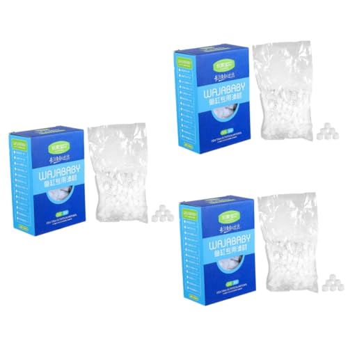 minkissy 3pcs filter material Pond Filter Media Balls Fish Tank Balls Marine Balls Fountain Filter Balls Filter Media Aquarium Balls strainers Balls Bulk ocean ball spherical plastic white von minkissy