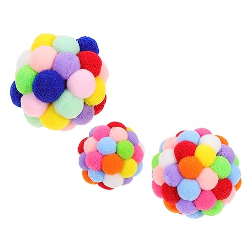 minkissy 3pcs funny cat ball pet toys cat elastic balls dog ball toys bunny toys for rabbits cat wool pompom pom cat toys pet ball toy cat interactive balls Metal the bell indoor cat minkissy 3pcs funny cat ball pet toys cat elastic balls dog ball toys bunny toys for rabbits cat wool pompom pom cat toys pet ball toy cat interactive balls Metal the bell indoor cat von minkissy