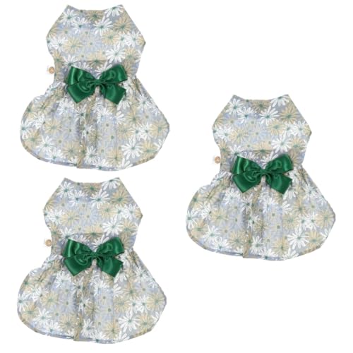 minkissy 3pcs pet dress small dog skirt puppy clothes frocks for girls cosplay costume breathable small dog outfit cat pullover puppy skirt dress cat summer pullover the dog equipment Tutu von minkissy