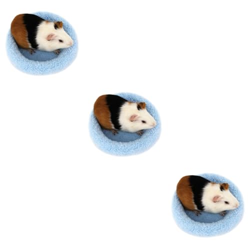 3St hamsterbett Hamster bed Pet mat Pet cushion Futter für Meerschweinchen Hamster Winterdecke Hamster-Pad-Bett Hamster Pad Igel warme Unterlage Käfig für Meerschweinchen von minkissy