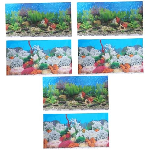 minkissy 3D-Aufkleber 3st Aufkleber Dekorationen Klebstoff 3D Aquarium von minkissy