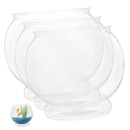 minkissy 3st Goldfischglas Schreibtischzubehör Mini-pflanztöpfe Fischbecken Klein Schildkrötenbecken Aufsatzwaschbecken Kleines Aquarium Das Haustier Büro Plastikschüssel Sturzprävention minkissy 3st Goldfischglas Schreibtischzubehör Mini-pflanztöpfe Fischbecken Klein Schildkrötenbecken Aufsatzwaschbecken Kleines Aquarium Das Haustier Büro Plastikschüssel Sturzprävention von minkissy