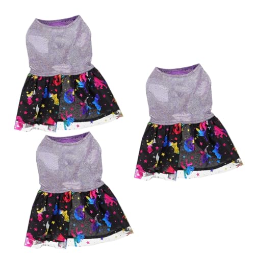 minkissy 3st Halloween-Kleid Für Haustiere Kleidung Gemütlich Die Polyester Violett von minkissy