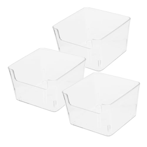 minkissy 3-teilige Hamsterbadewanne Chinchilla- -badesand Haustiertoilette Nicht-Design Hochwertiges Acryl Sicher Für Haustiere von minkissy