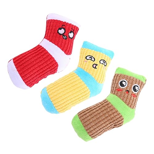 minkissy 3stücke Kreative Langlebige Plüschsocken Für Hunde Interaktive Quietschspielzeuge Zur Zahnpflege Und Beschäftigung Für Kleine Bis Mittelgroße Hunde minkissy 3stücke Kreative Langlebige Plüschsocken Für Hunde Interaktive Quietschspielzeuge Zur Zahnpflege Und Beschäftigung Für Kleine Bis Mittelgroße Hunde von minkissy