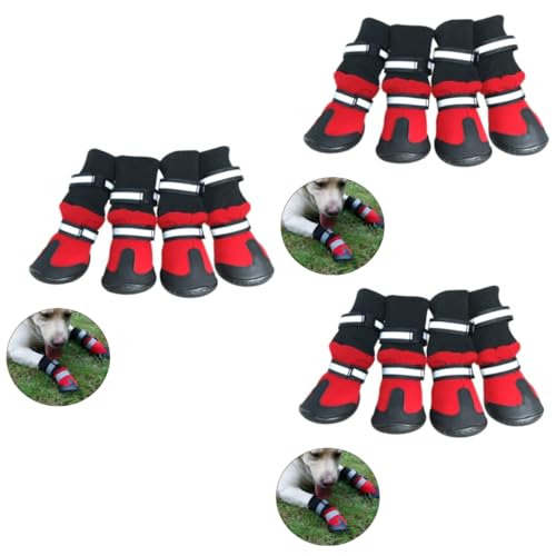 minkissy Hunde Antirutsch Schuhe 3st Hundeschuhe Wasserdicht Schneeschuhe Bootie Hund minkissy Hunde Antirutsch Schuhe 3st Hundeschuhe Wasserdicht Schneeschuhe Bootie Hund von minkissy