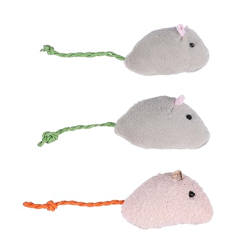 minkissy 3St -Plüsch Plüschtiere Spielzeug für Katzen Plüsch Spielzeuge Plüschmäuse Simulation Plüschmaus die Katze Katzenspielzeug Katzenzubehör Hauskatze minkissy 3St -Plüsch Plüschtiere Spielzeug für Katzen Plüsch Spielzeuge Plüschmäuse Simulation Plüschmaus die Katze Katzenspielzeug Katzenzubehör Hauskatze von minkissy
