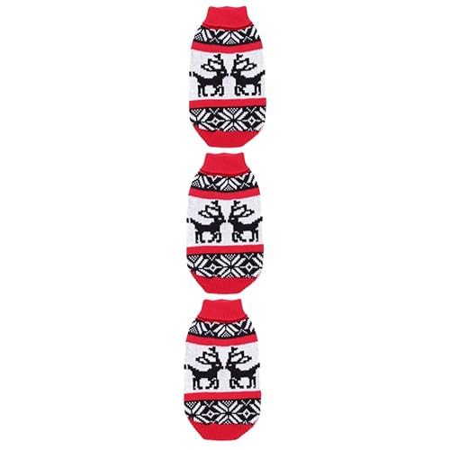 minkissy 3st Strickkleidung Haustierkleidung Welpenkleidung -Weihnachts-Outfit Haustier Festliche Kleidung Welpen Weihnachten Kleiden Rollkragenpullover Für Haustiere Mantel Weste XXL minkissy 3st Strickkleidung Haustierkleidung Welpenkleidung -Weihnachts-Outfit Haustier Festliche Kleidung Welpen Weihnachten Kleiden Rollkragenpullover Für Haustiere Mantel Weste XXL von minkissy