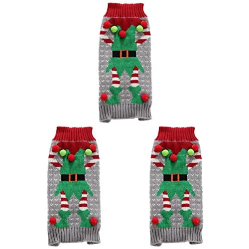 minkissy 3-teiliges Hundebekleidungsset Weihnachtspullover Mit Clown- Hässlicher Pullover Hundemantel Warmes Outfit Für Und Große Hunde minkissy 3-teiliges Hundebekleidungsset Weihnachtspullover Mit Clown- Hässlicher Pullover Hundemantel Warmes Outfit Für Und Große Hunde von minkissy