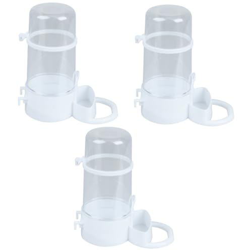 minkissy 3st Pet Cage Coop Tasse Futter Für Vogelhäuschen Wasserflaschen Für Haustiere Futterspender Für Haustiere Kaninchen-wasserflasche Automatische Zuführung Klein Essensbox von minkissy