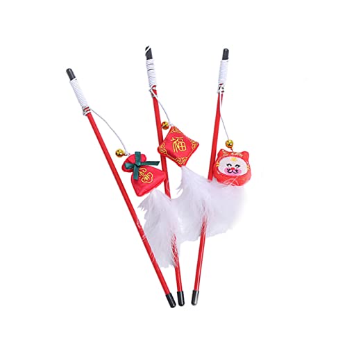 minkissy 3st Puppet Cat Teaser Spielzeug Echte Feder Haustier Marionette minkissy 3st Puppet Cat Teaser Spielzeug Echte Feder Haustier Marionette von minkissy