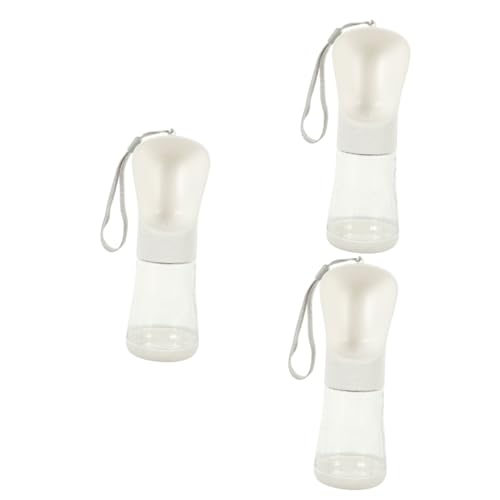 minkissy 3st Trinkbrunnen Für Haustiere Wasserflasche Reisen Pet-plastikflasche Multifunktion Weiß von minkissy