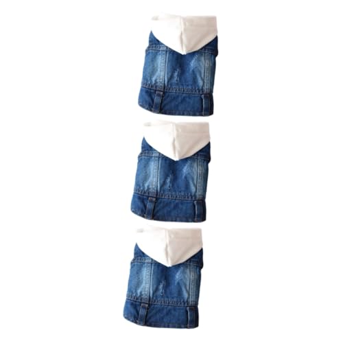 minkissy 3st Blusen Für Arbeitsanzüge Welpen-Outfits Ärmelloser Hoodie Jeanshemd Haustierzubehör Hundebekleidung Gestrickte Mützenkleidung Sweatshirt Jacke Mit Hut Jeansjacke Weiß Bulldogge minkissy 3st Blusen Für Arbeitsanzüge Welpen-Outfits Ärmelloser Hoodie Jeanshemd Haustierzubehör Hundebekleidung Gestrickte Mützenkleidung Sweatshirt Jacke Mit Hut Jeansjacke Weiß Bulldogge von minkissy