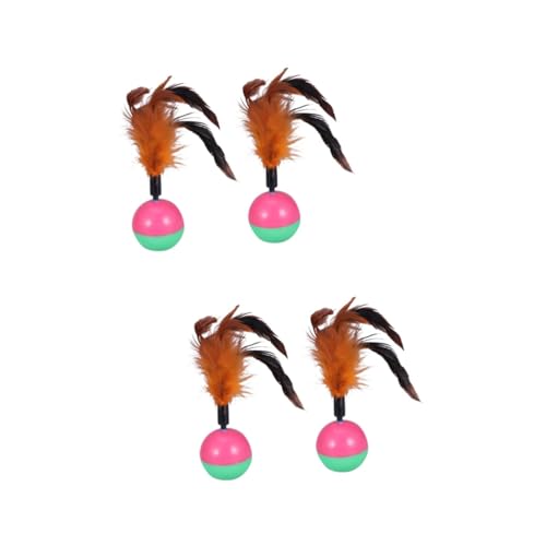 minkissy 4 Pcs Toys Tumbler Kitten Training Play Toy Cat Scratching Activity Toy Cat Interactive Toy Cat Teaser Pet minkissy 4 Pcs Toys Tumbler Kitten Training Play Toy Cat Scratching Activity Toy Cat Interactive Toy Cat Teaser Pet von minkissy