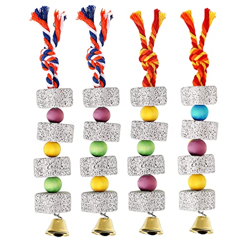 minkissy 4 Pcs molar stone parrot toys for cage bird bell chewing toy parrot toys for large birds bird bite toy parrot beak stone parrot bell sittich bird toys for cage teether long tail minkissy 4 Pcs molar stone parrot toys for cage bird bell chewing toy parrot toys for large birds bird bite toy parrot beak stone parrot bell sittich bird toys for cage teether long tail von minkissy