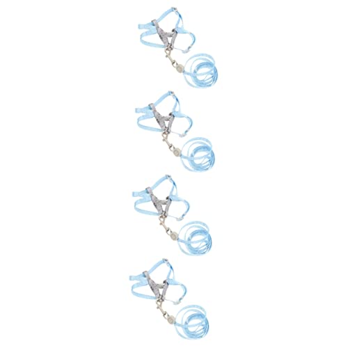 minkissy 4 Sets verstellbares Katzengeschirr, Polyester, Weste, der Hund minkissy 4 Sets verstellbares Katzengeschirr, Polyester, Weste, der Hund von minkissy