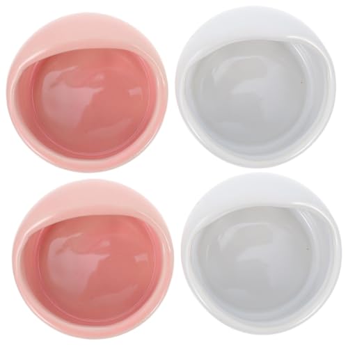 minkissy 4stücke Keramische Futterschalen Für Hamster rutschfeste Futter Und Wasserschalen Für Kleine Haustiere Wie Hamster Und Igel Leicht Zu Reinigen Und von minkissy