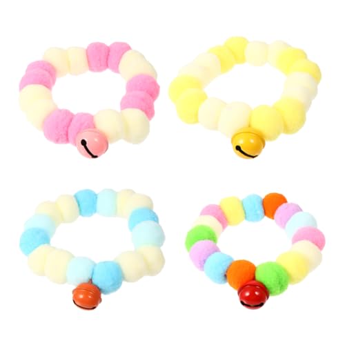 minkissy 4 Stück Haustier Katzenhalsband Welpen-plüsch-Kragen-Halskette Halsband Für Hunde Katze-plüsch-Halskette Kleines Hundehalsband Katze Weiche Plüschkette Schmuck Für Wolle Haarball minkissy 4 Stück Haustier Katzenhalsband Welpen-plüsch-Kragen-Halskette Halsband Für Hunde Katze-plüsch-Halskette Kleines Hundehalsband Katze Weiche Plüschkette Schmuck Für Wolle Haarball von minkissy