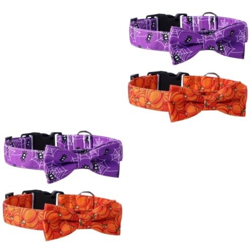 minkissy 4 Stück Haustierhalsband Fliege für kleine Welpen Hundehalsband für große Hunde Katzenhalsband Krawattenkragen Haustier Halloween Kürbis Hundering schmücken Schal minkissy 4 Stück Haustierhalsband Fliege für kleine Welpen Hundehalsband für große Hunde Katzenhalsband Krawattenkragen Haustier Halloween Kürbis Hundering schmücken Schal von minkissy