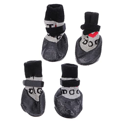 minkissy 4 Stück Haustierschuhe Sockenschuhe Garn Hündchen Pfote minkissy 4 Stück Haustierschuhe Sockenschuhe Garn Hündchen Pfote von minkissy