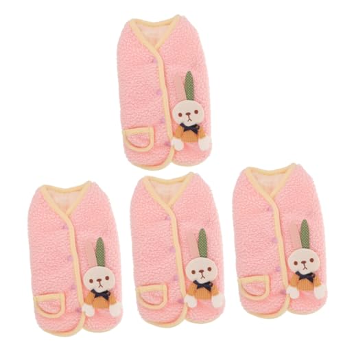 minkissy 4 Stück Haustierweste Hundekleidung Kostüme Tanktops Outfits Kleidung für Hunde süße Katzenkleidung Herbst und Winter Hase zweibeinige Kleidung Mantel Haustierkleidung Stoff Rosa minkissy 4 Stück Haustierweste Hundekleidung Kostüme Tanktops Outfits Kleidung für Hunde süße Katzenkleidung Herbst und Winter Hase zweibeinige Kleidung Mantel Haustierkleidung Stoff Rosa von minkissy